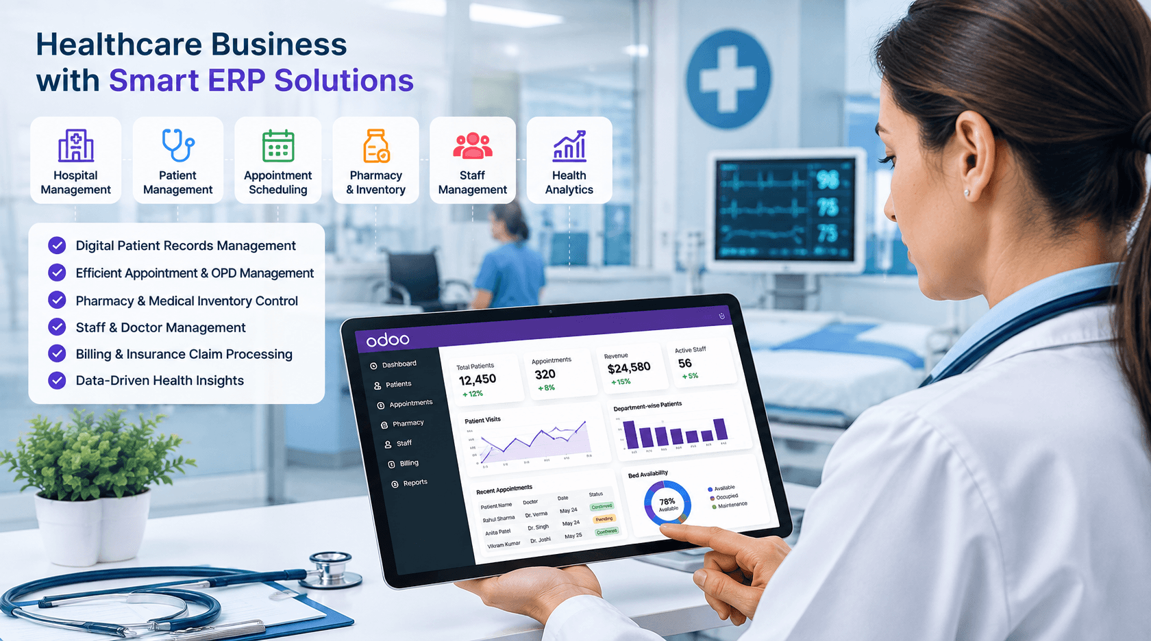 How Odoo ERP Improved Healthcare Business Processes by 60%